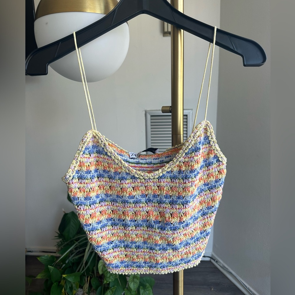 Zara crochet tank top